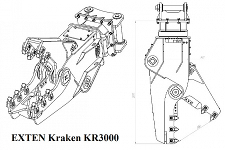 Гидравлические ножницы EXTEN серии KRAKEN