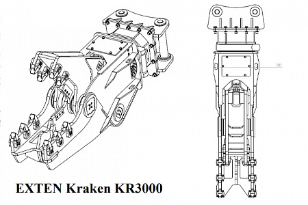 Гидравлические ножницы EXTEN серии KRAKEN