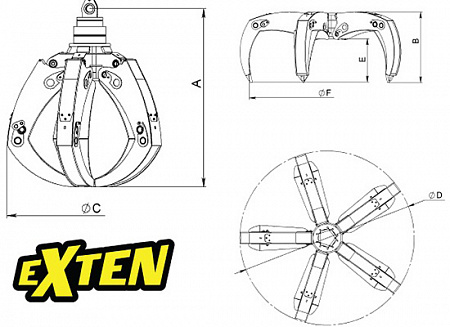 Грейферы для металлолома EXTEN METEX